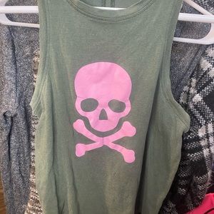 Soul cycle green and pink tank. Size XS.